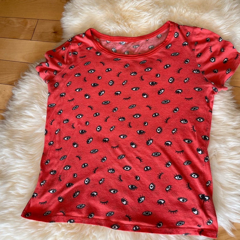 Urban Outfitters Eye print Tee Small